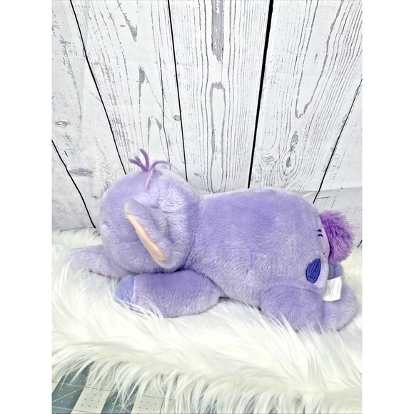 Disney Store Heffalump Plush Winnie The Pooh Purple Elephant Core Lumpy 13" - Picture 5 of 5